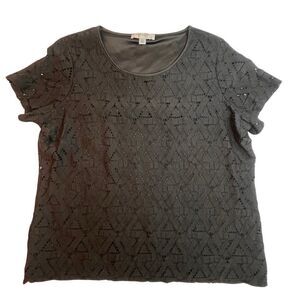 Marc New York Blouse Womens XL Aztec South Western Boho Casual Shirt Classic Top